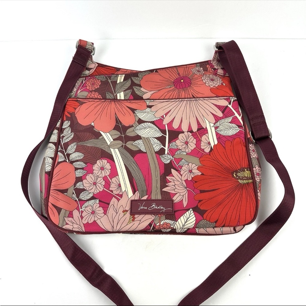 NEW Vera Bradley Crossbody Bag Bohemian Blooms Canvas Handbag - Picture 2 of 4